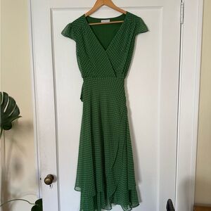 Urban Outfitters Green Wrap Dress